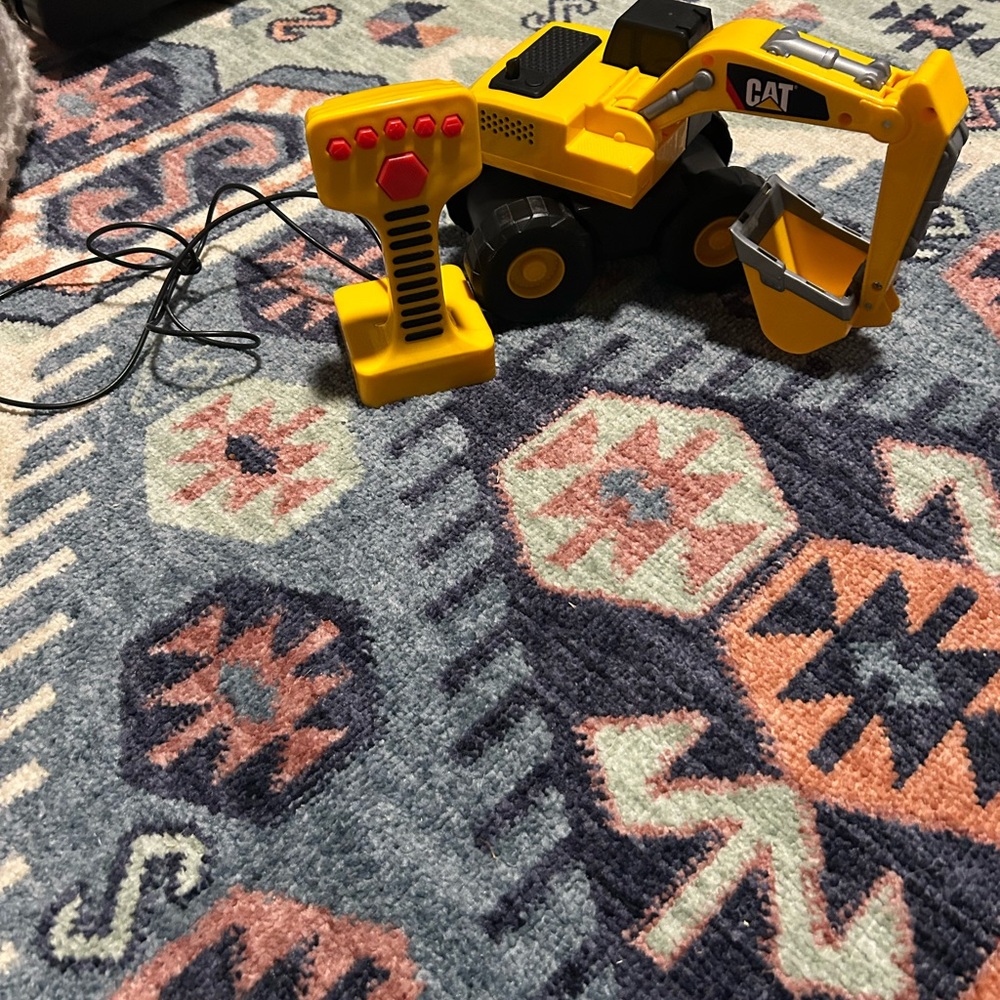 CAT Yellow Remote Control Excavator Toy